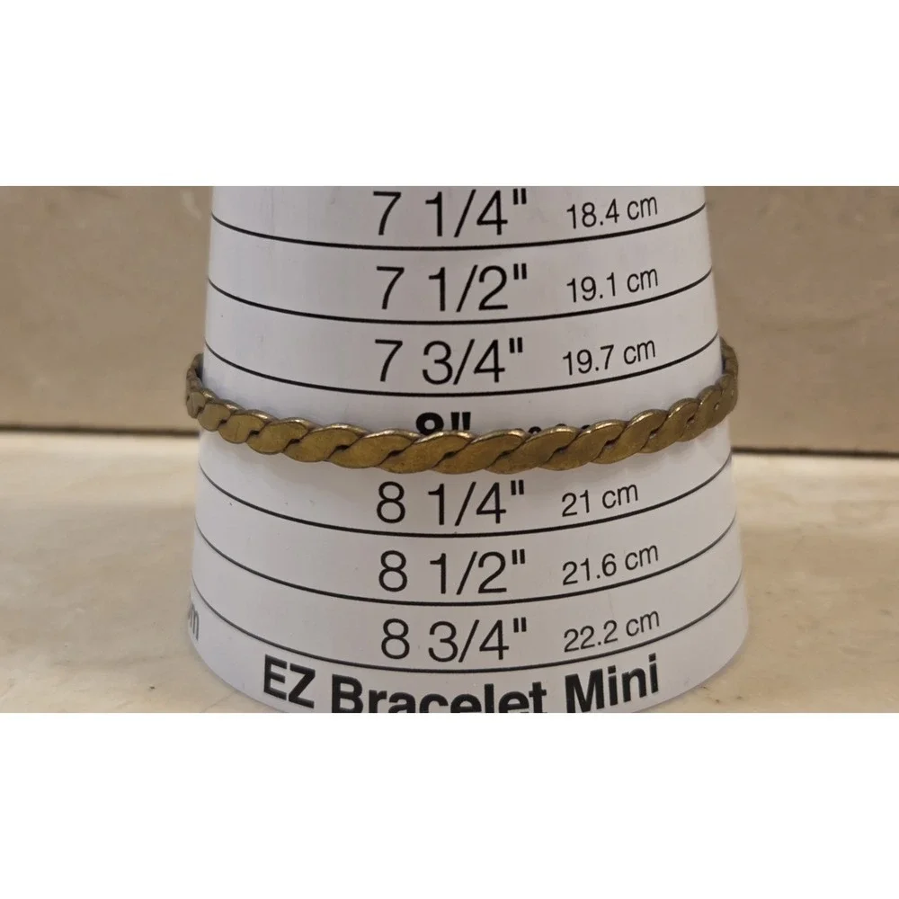 Two Vintage Brutalist Mexican Bangle Bracelets 8